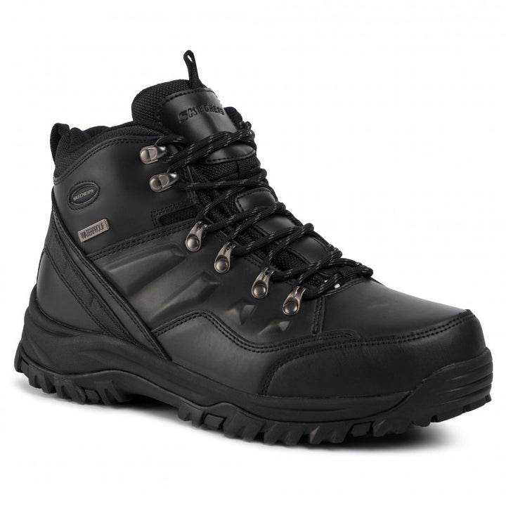 Men's Wide Fit Skechers 65529 Relaxed Fit Relment Traven Hiking Boots in Brown - Image 1