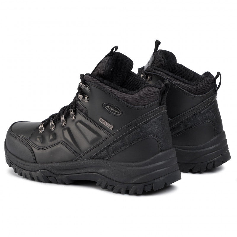 Men's Wide Fit Skechers 65529 Relaxed Fit Relment Traven Hiking Boots in Brown - Image 10
