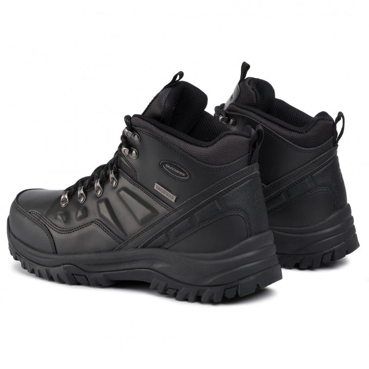 Men's Wide Fit Skechers 65529 Relaxed Fit Relment Traven Hiking Boots in Brown - Image 1