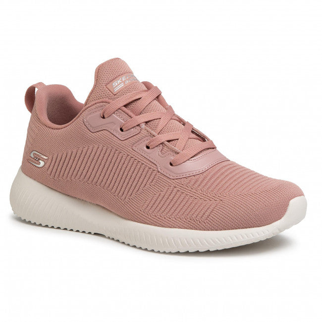 Womens Wide Fit Skechers Bobs Tough Talk-32504 Trainers - Blush in Blush - Image 1