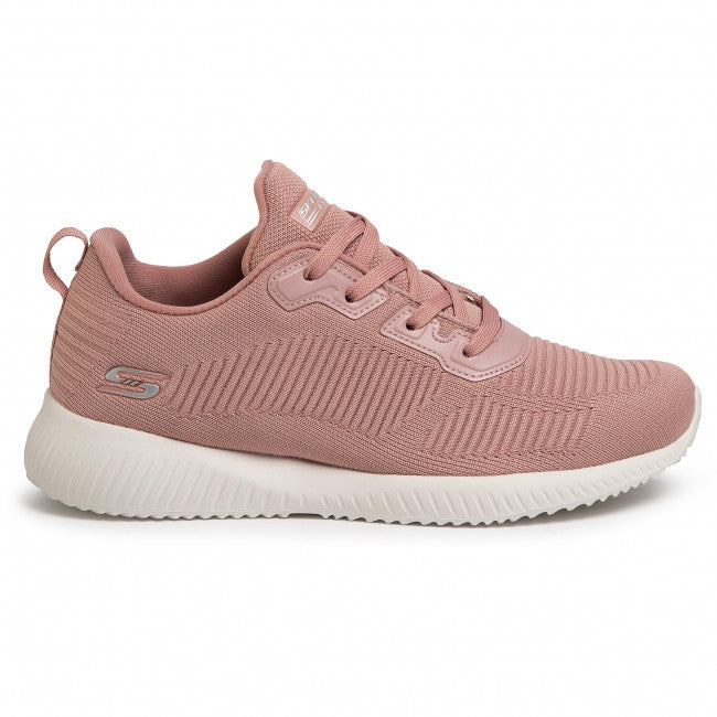 Womens Wide Fit Skechers Bobs Tough Talk-32504 Trainers - Blush in Blush - Image 1