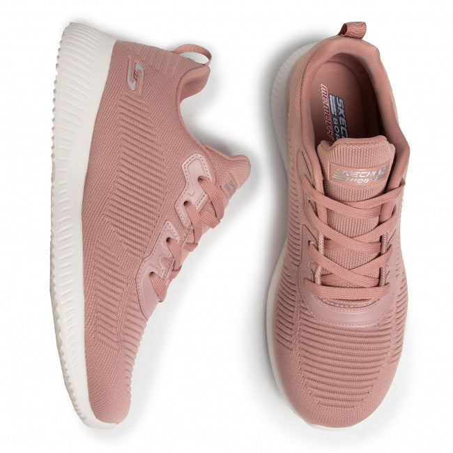 Womens Wide Fit Skechers Bobs Tough Talk-32504 Trainers - Blush in Blush - Image 4