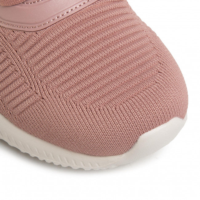Womens Wide Fit Skechers Bobs Tough Talk-32504 Trainers - Blush in Blush - Image 1