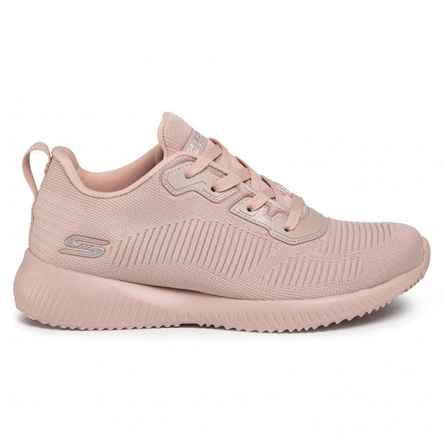 Womens Wide Fit Skechers Bobs Tough Talk-32504 Trainers - Pink in Pink - Image 1