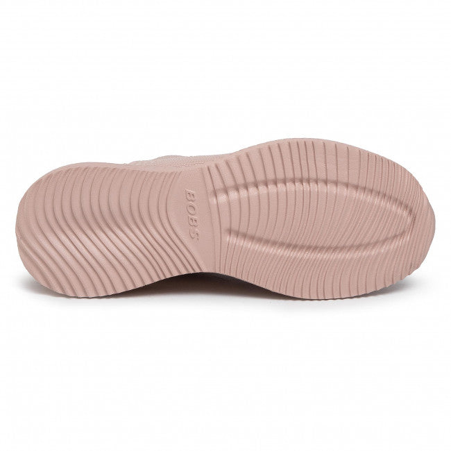 Womens Wide Fit Skechers Bobs Tough Talk-32504 Trainers - Pink in Pink - Image 8