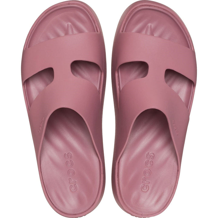 Women's Crocs 209409 Getaway Platform H-Strap Slippers in Latte - Image 1