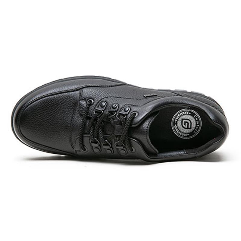 Men's Wide Fit Grunwald A-915 Lace Up Shoes in Black - Image 5