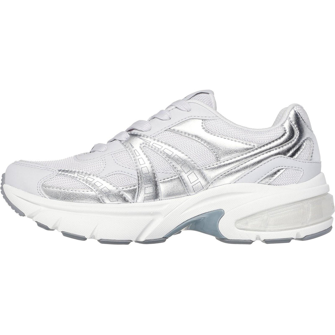 Women's Wide Fit Skechers 177357 Shadow Stellar 90 Trainers in Grey - Image 4