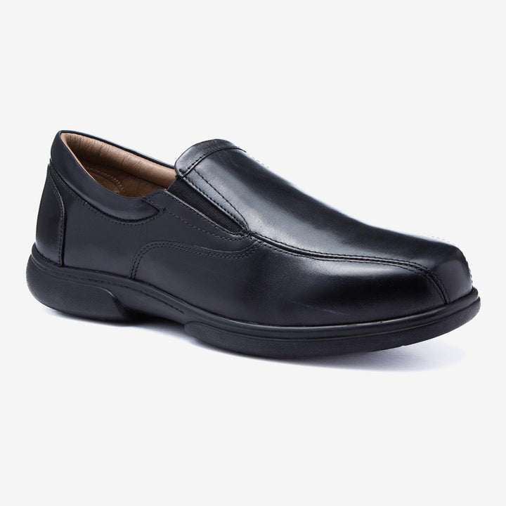 Mens Wide Fit Tredd Well Norbit Slip On Shoes in Black - Image 1