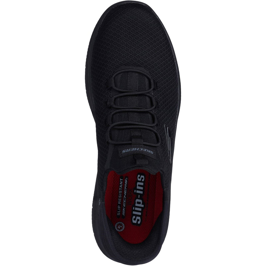 Men's Wide Fit Skechers 200205 Summits Slip-ins Colsin Work Trainers in Black - Image 4