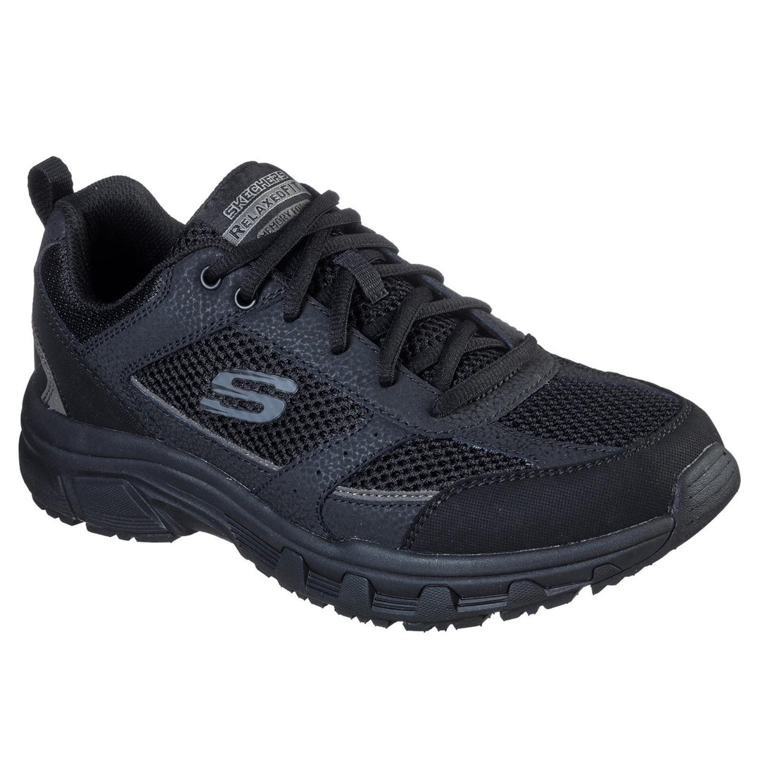 Men's Relaxed Fit Skechers 51898 Oak Canyon Verketta Trainers in Black - Image 3