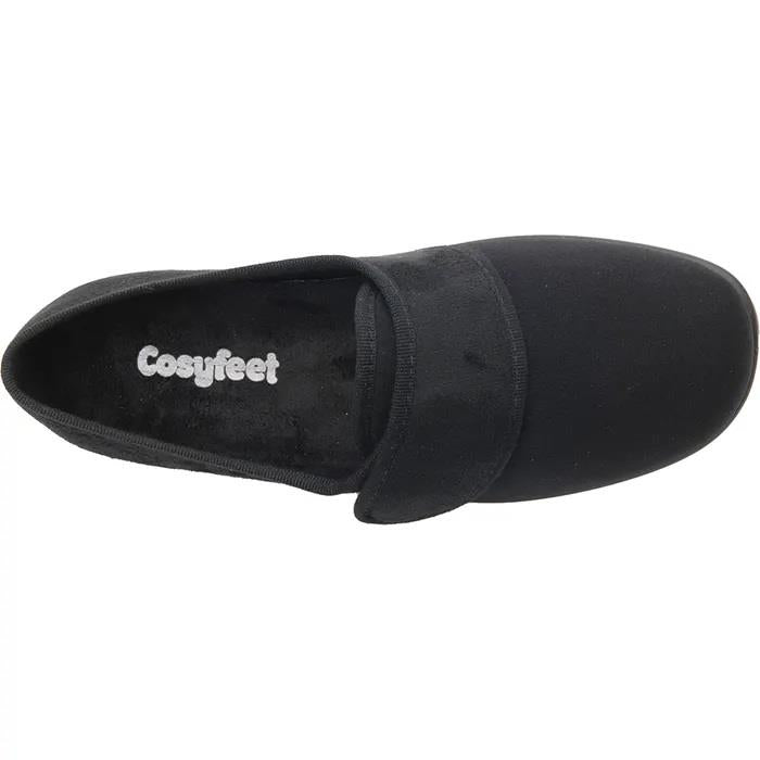Women's Wide Fit Cosyfeet Spicy Shoes in Black - Image 5