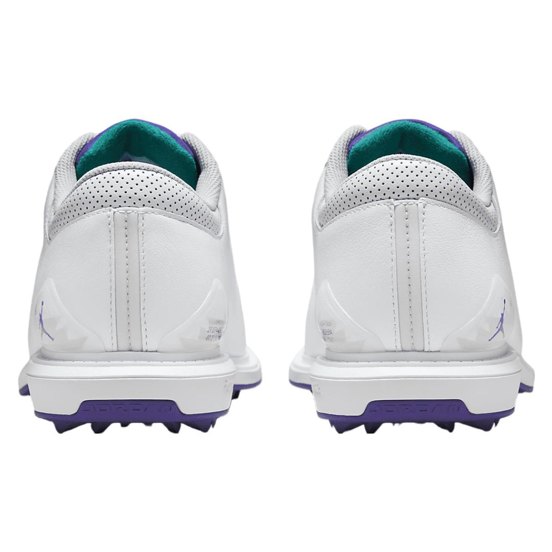 Men's Wide Fit Nike FQ7874-100 Jordan Adg 5 Waterproof Golf Shoes in White - Image 8