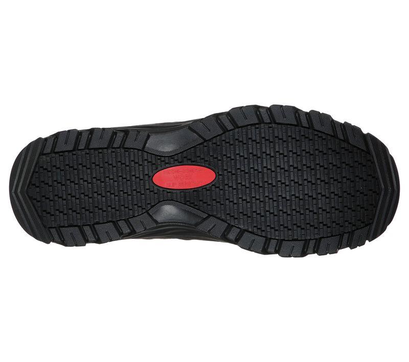 Men's Wide Fit Skechers 200000EC Fannter Occupational Shoes in Black - Image 6