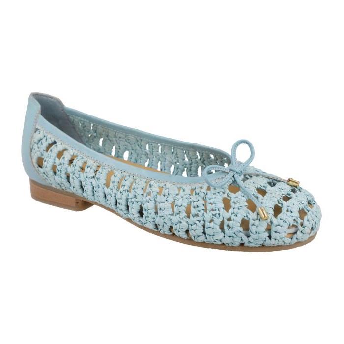 Women's Wide Fit DB Raffia Shoes in Black - Image 7