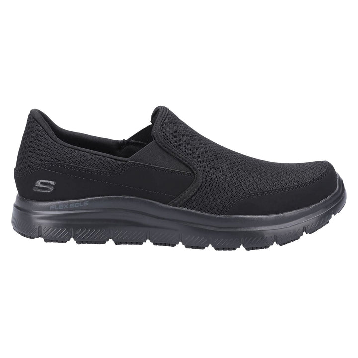 Men's Wide Fit Skechers 77048EC Flex Advantage McAllen SR Trainers in Black - Image 1