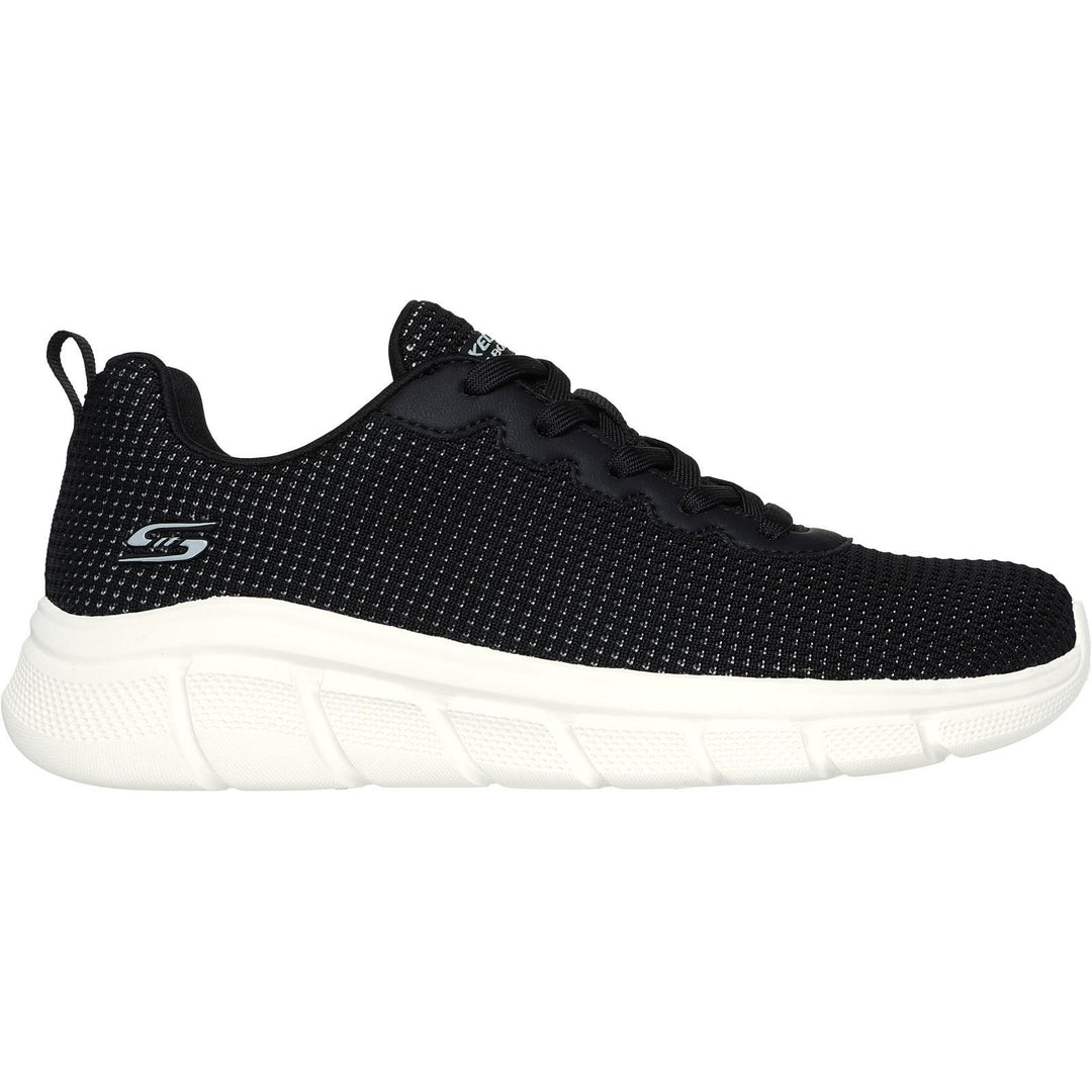 Women's Wide Fit Skechers 117346 Bobs Sport B Flex Visionary Essence Trainers in Black - Image 2