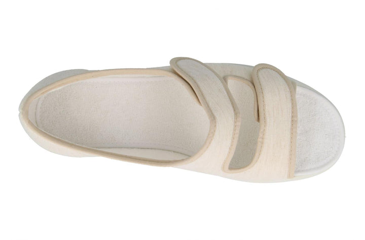 Womens Wide Fit DB Cora Canvas Shoes in Beige Canvas - Image 1