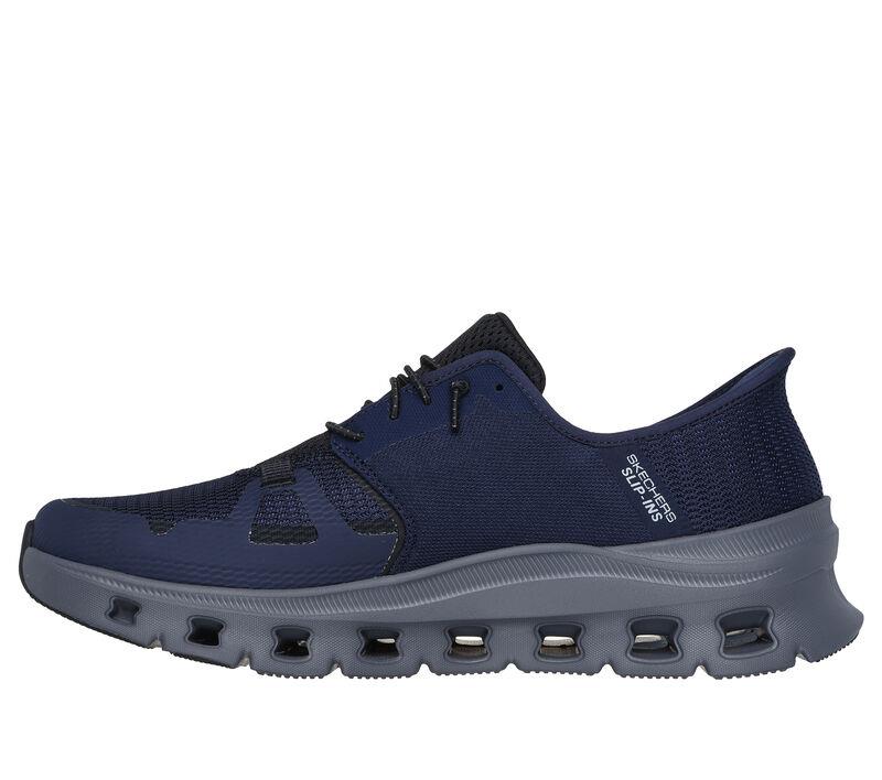 Men's Wide Fit Skechers 232930W Slip-ins Glide Step Pro Trainers in Grey/Charcoal - Image 11