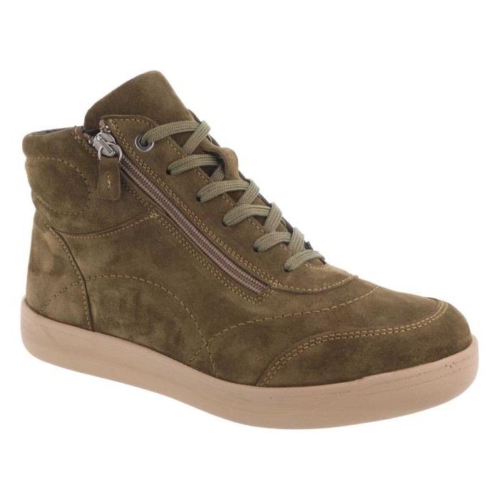 Women's Wide DB Fit Amber Ankle Zip Boots in Grey Suede - Image 14