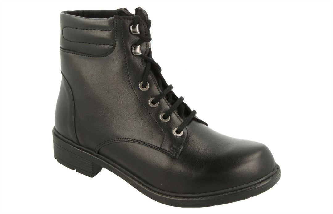Womens Wide Fit DB Reef Boots in Chestnut Brown - Image 3