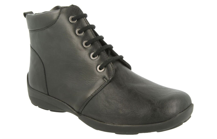 Womens Wide Fit DB Santa Boots in Burgundy - Image 1