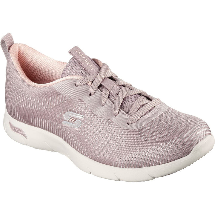 Women's Wide Fit Skechers 104390 Arch Fit Refine Classy Doll Trainers - Dark Taupe in Dark Taupe - Image 1