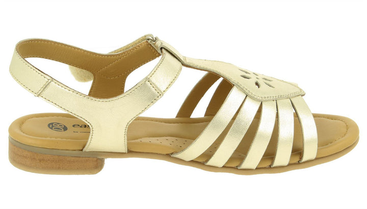 Women's Wide Fit DB Tundra Sandals in Black Leather - Image 1