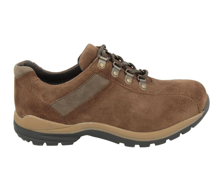 Mens Wide Fit DB Wyoming Walking Trainers in Black Suede - Image 1