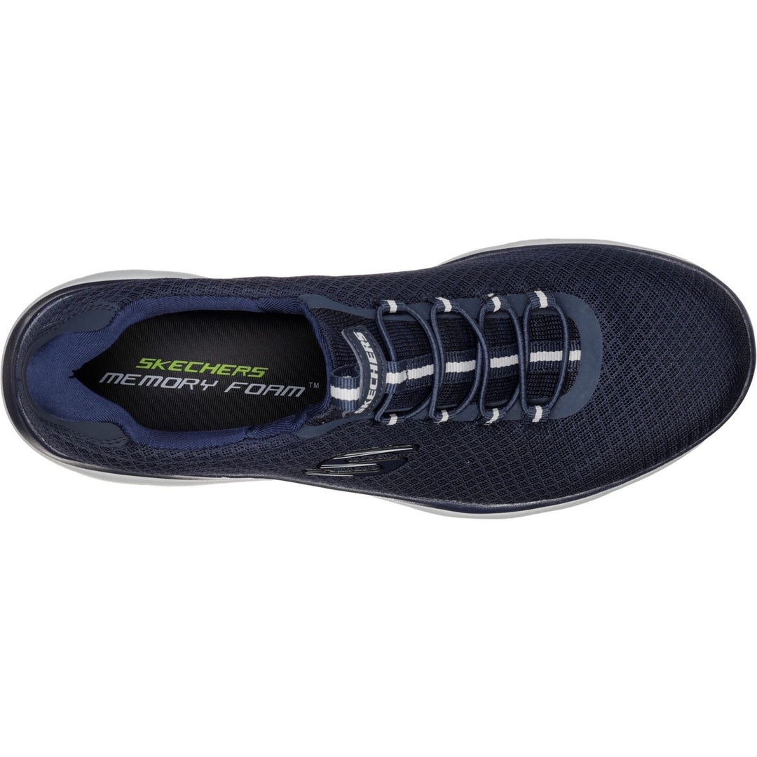 Men's Wide Fit Skechers 52811 Summits Slip On Sports Trainers in Navy - Image 5