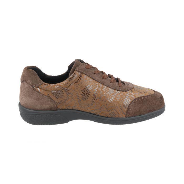 Women's Wide Fit DB Waxwing Trainers in Black Suede / Stretch - Image 1