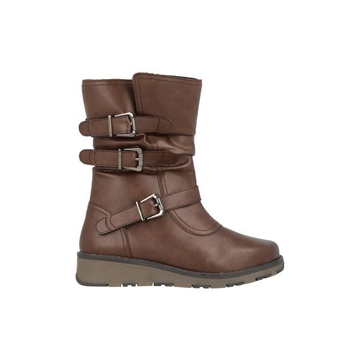Women's Wide Fit DB Muntjac Boots in Black Smooth Synthetic - Image 1