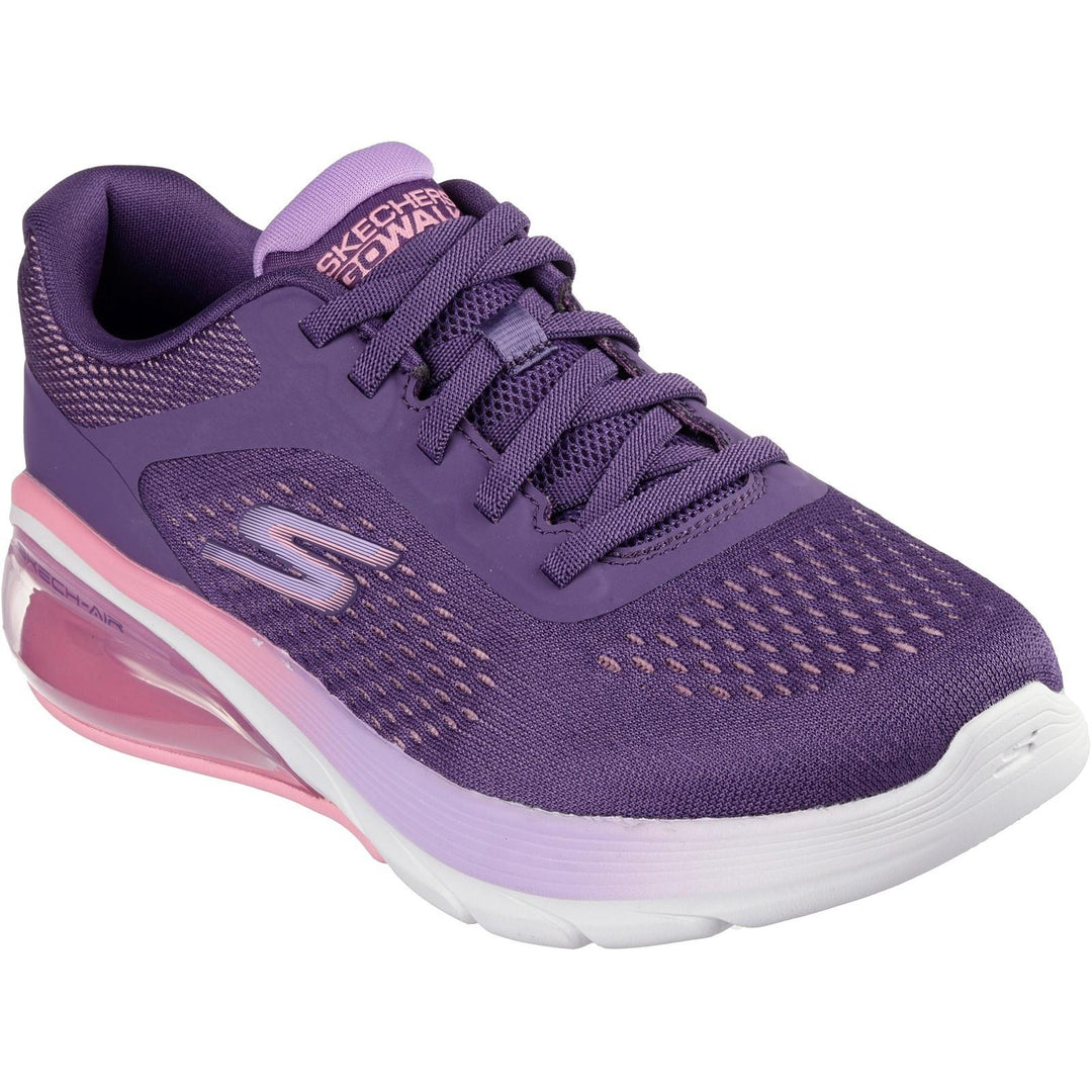 Women's Wide Fit Skechers 124375 Go Walk Air 3.0 Trainers in Navy/Purple - Image 8