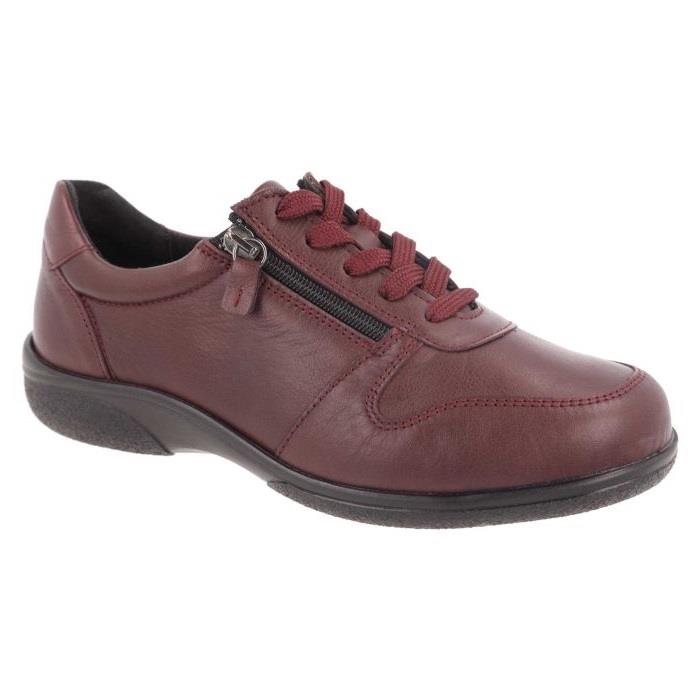 Women's Wide Fit DB Mollie Shoes in Black Leather - Image 1