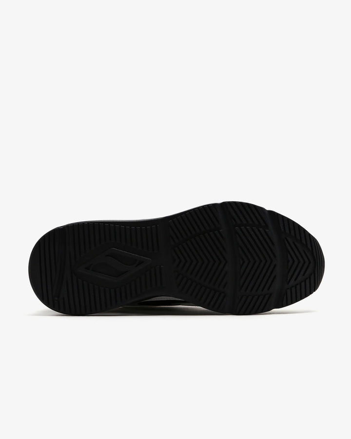 Women's Wide Fit Skechers 177424 Tres Air Uno Street Fl Air Trainers in Black/White - Image 1