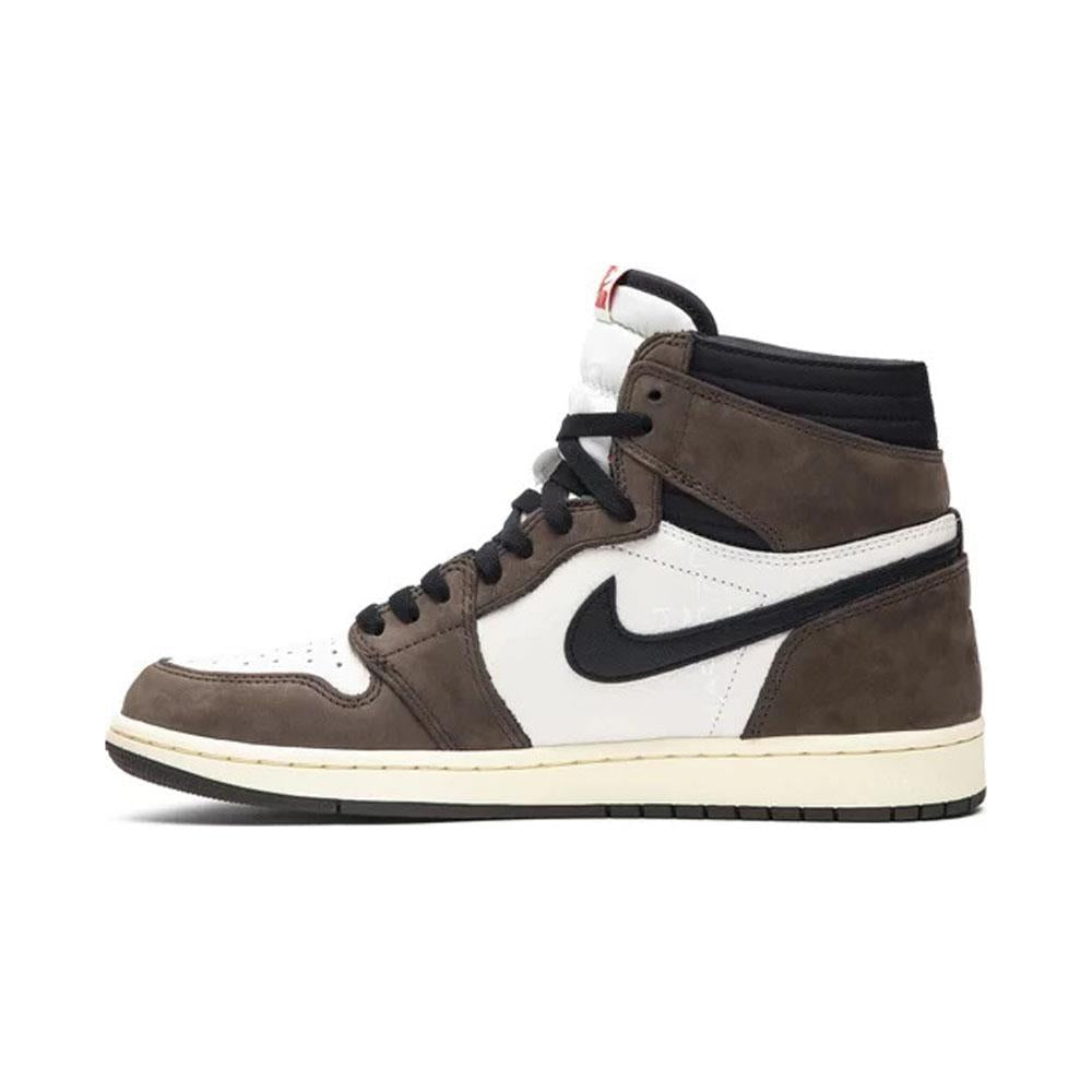 Men's Wide Fit Nike Jordan 1 Retro High Og Sp Boots in Mocha - Image 5
