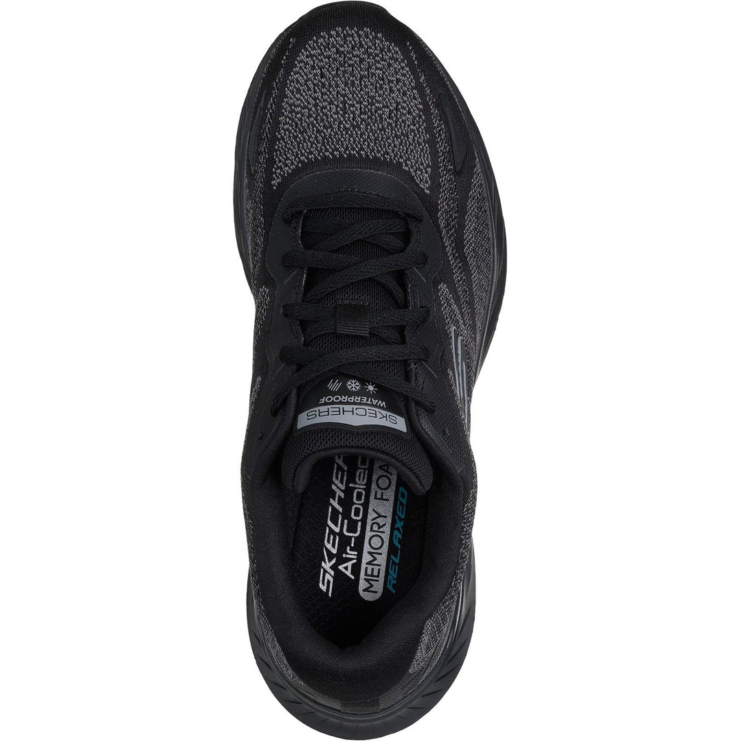 Men's Relaxed Fit Skechers 232842 Waterproof Edgeride Konzo Trainers in Black - Image 5