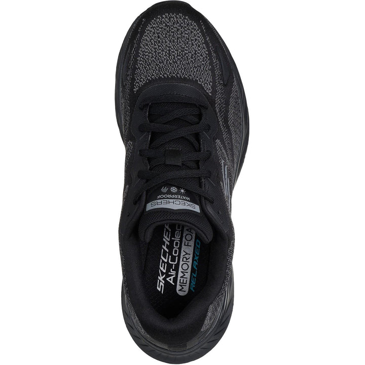 Men's Relaxed Fit Skechers 232842 Waterproof Edgeride Konzo Trainers in Black - Image 1