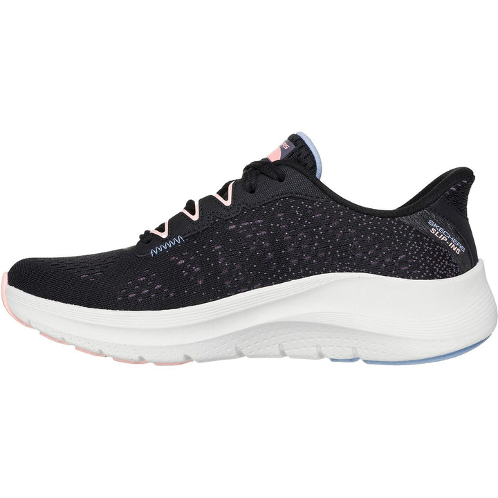 Women's Wide Fit Skechers 150333 Slip-ins Arch Fit 2.0 Fresh Space Trainers in Black/Multi - Image 1