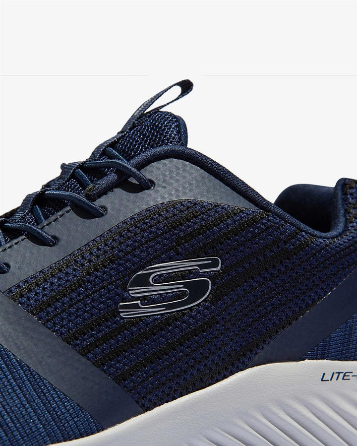 Men's Wide Fit Skechers 52504 Bounder Walking Trainers in Navy - Image 1