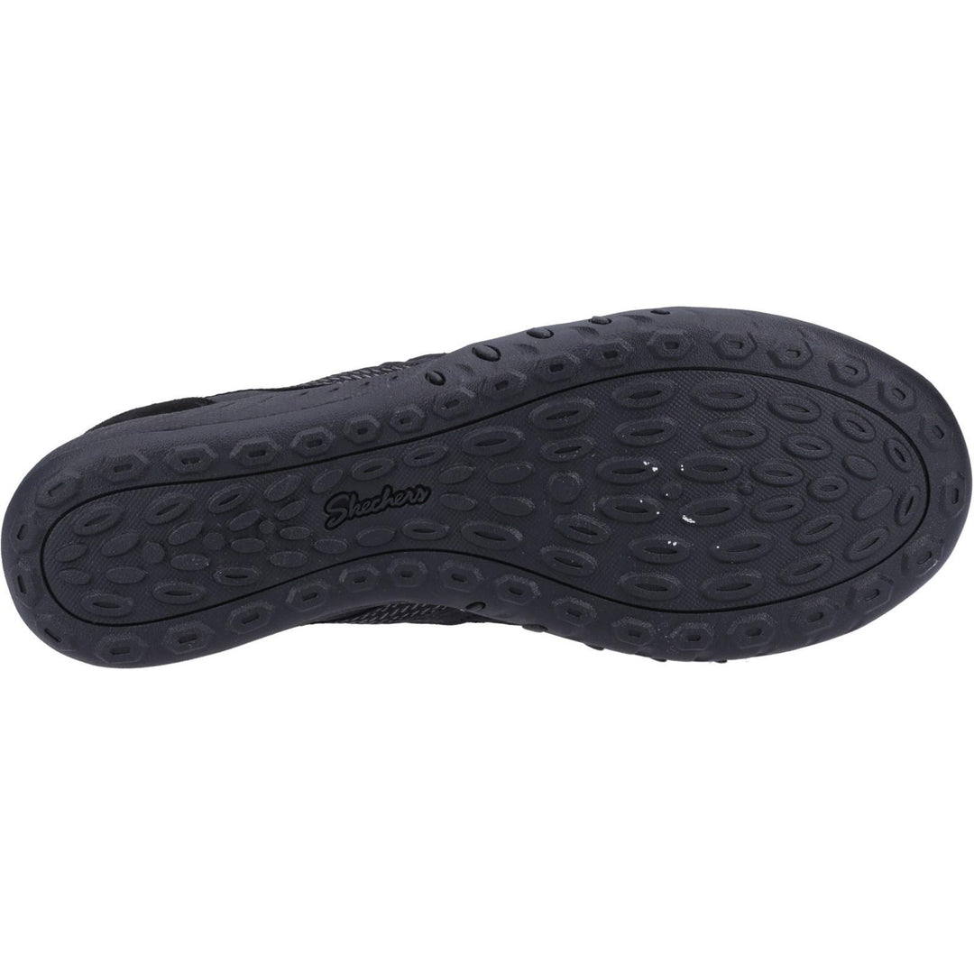 Women's Relaxed Fit Skechers 100561 Breathe Easy Rugged Shoes in Black - Image 6