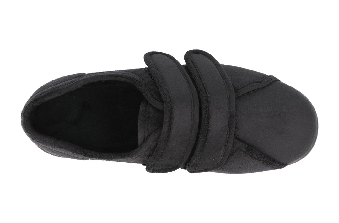 Mens Wide Fit DB Joseph Slippers in Black - Image 5