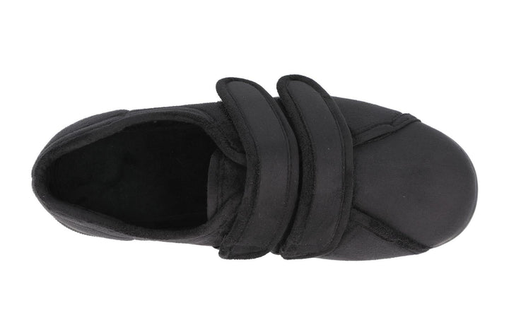 Mens Wide Fit DB Joseph Slippers in Black - Image 1