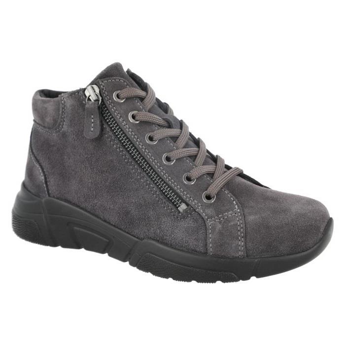 Women's Wide Fit DB Harbour Boots in Black Leather - Image 1