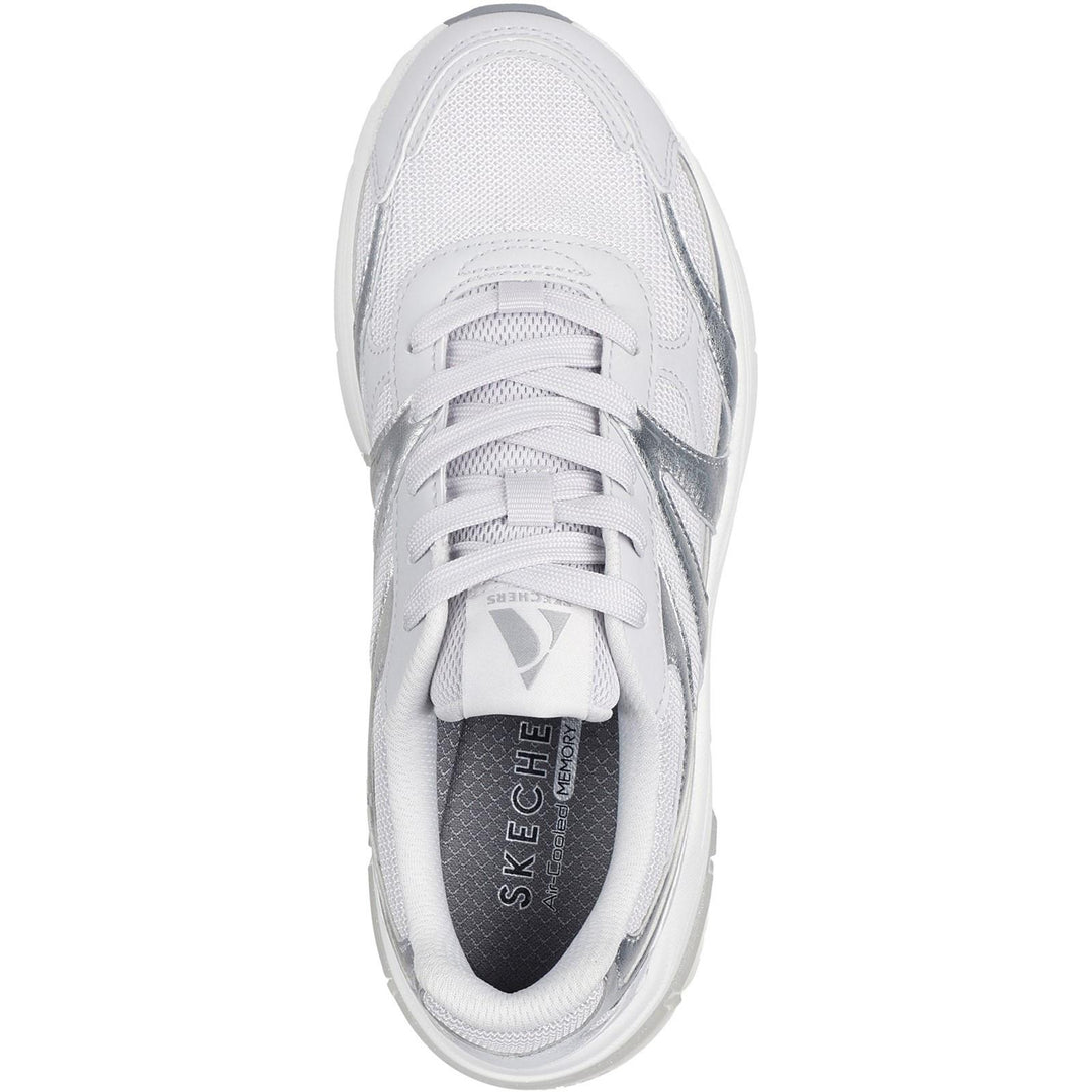 Women's Wide Fit Skechers 177357 Shadow Stellar 90 Trainers in Grey - Image 5