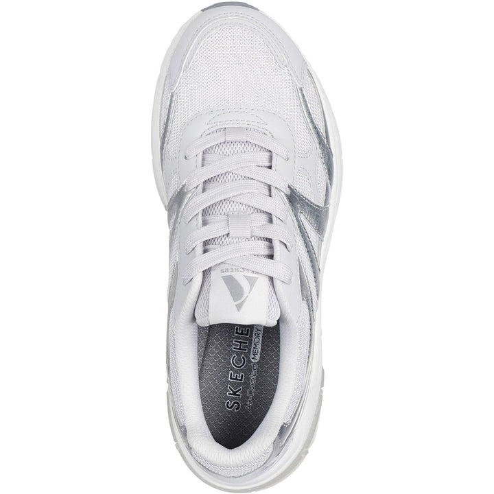 Women's Wide Fit Skechers 177357 Shadow Stellar 90 Trainers in Grey - Image 1
