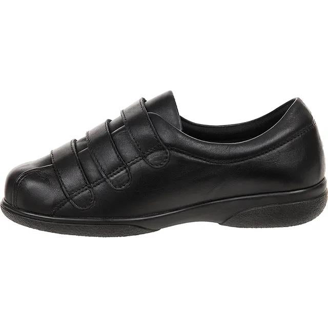 Women's Wide Fit Cosyfeet Alison Shoes in Black - Image 4
