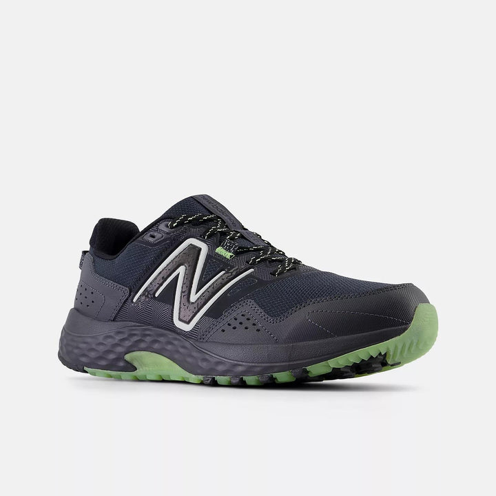 Men's Wide Fit New Balance MT410GK8 Trail Running Trainers in Black - Image 1