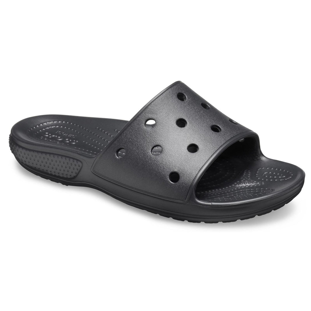 Women's Crocs 206121 Classic Slippers in Black - Image 4