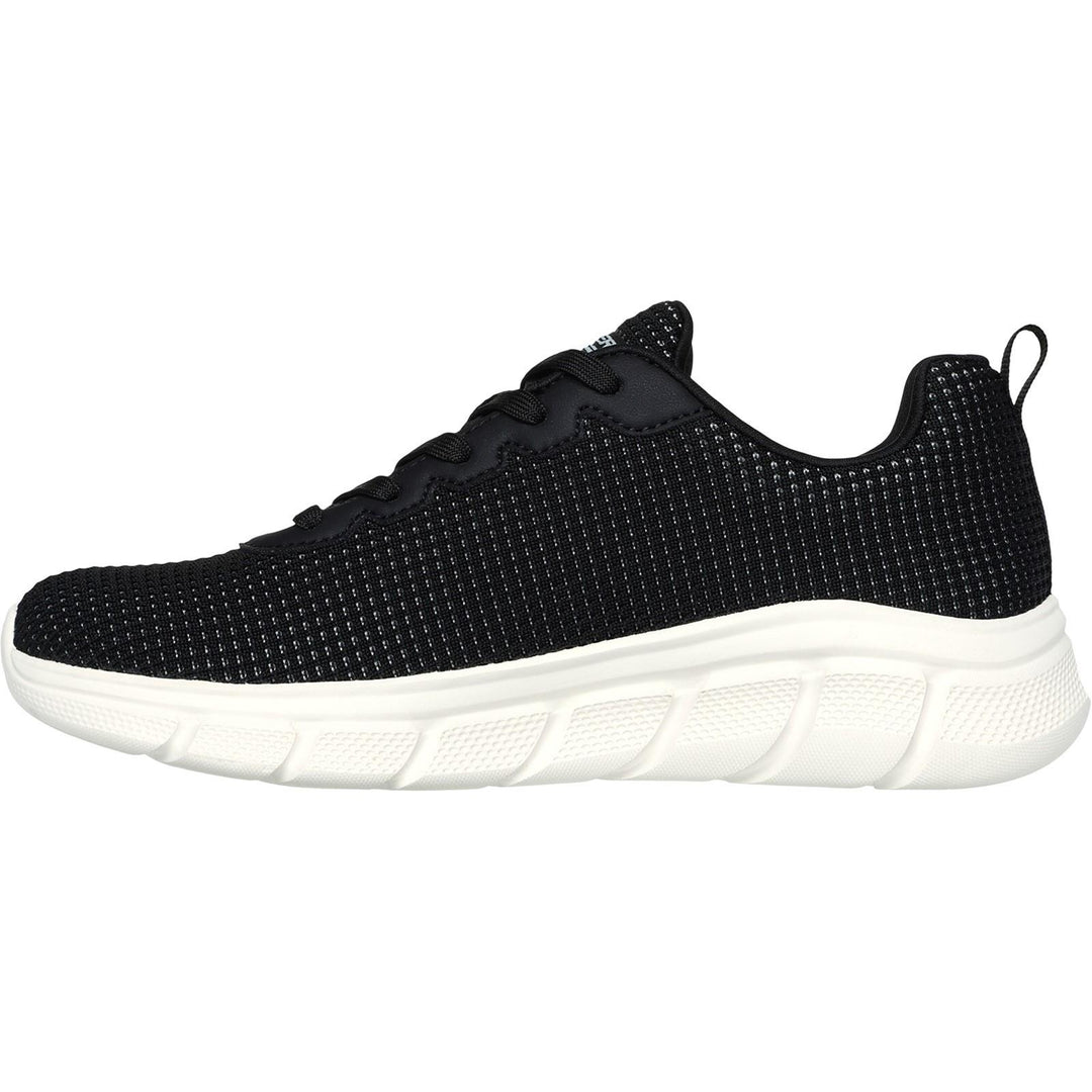 Women's Wide Fit Skechers 117346 Bobs Sport B Flex Visionary Essence Trainers in Black - Image 4